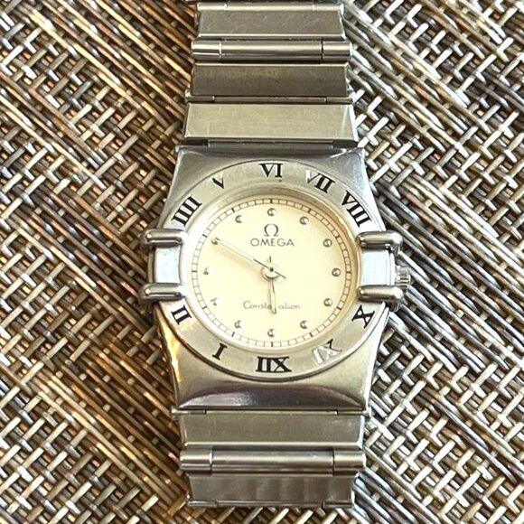 Vintage OMEGA Constellation MOP Stainless Steal 1455 24mm Ladies Watch Serviced - Picture 2 of 11